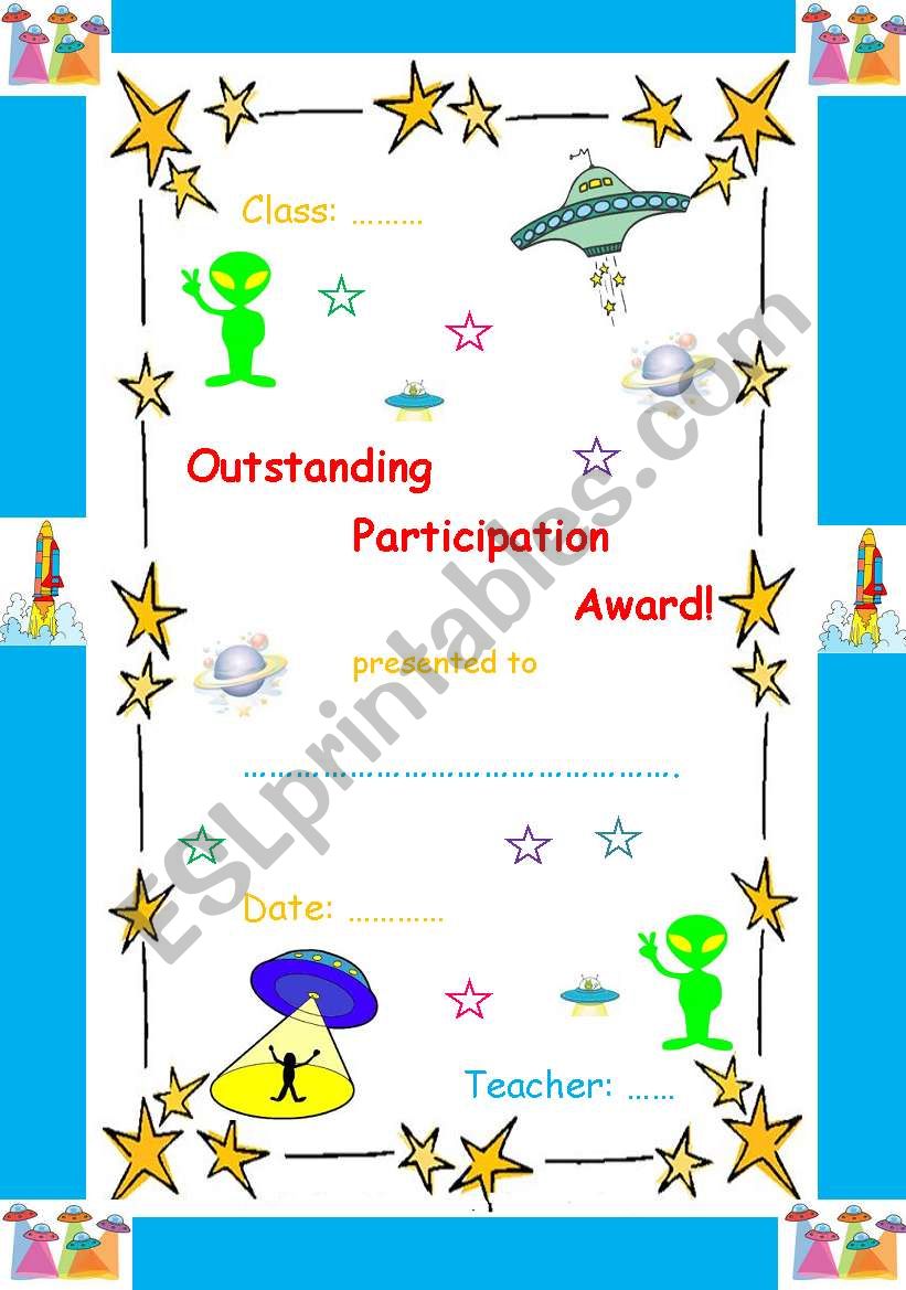 Outstanding Participation Award