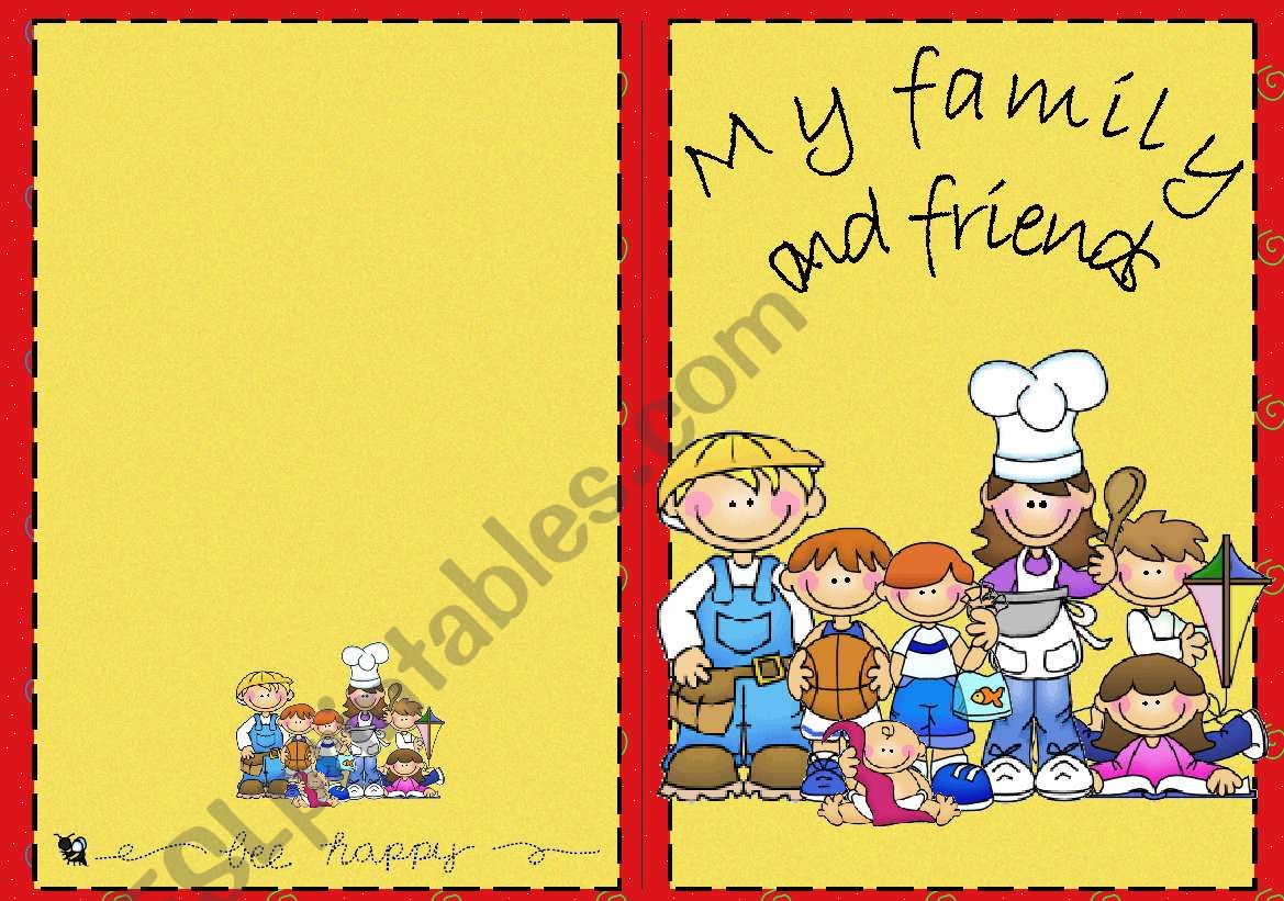 Book: My family and friends worksheet