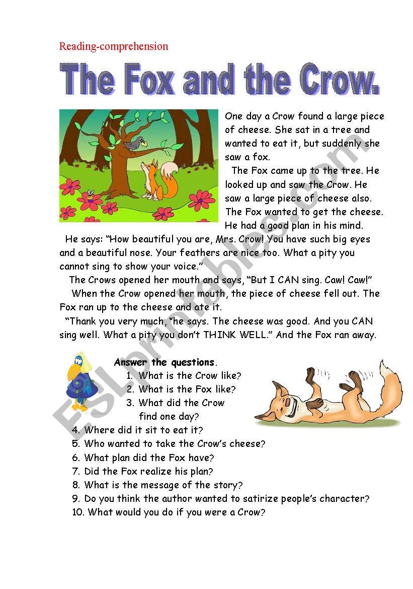Fox And Crow Fable