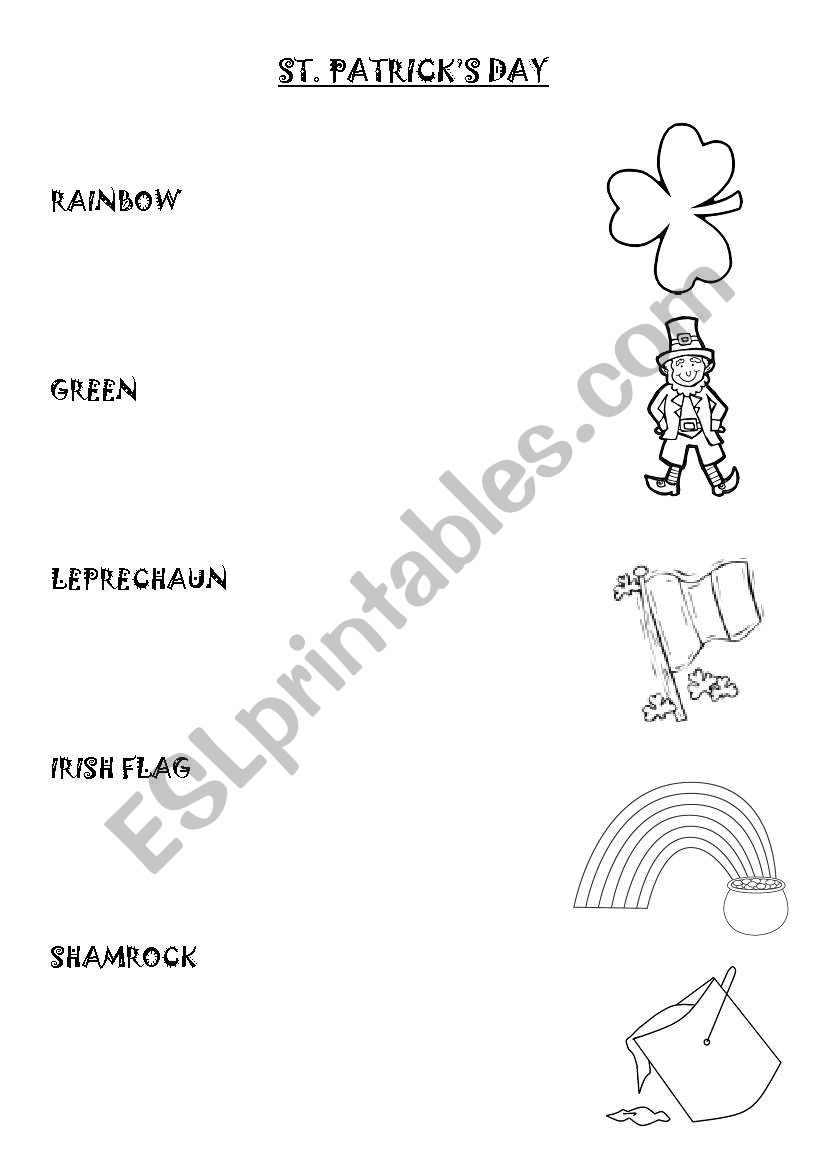 st. patricks day worksheet