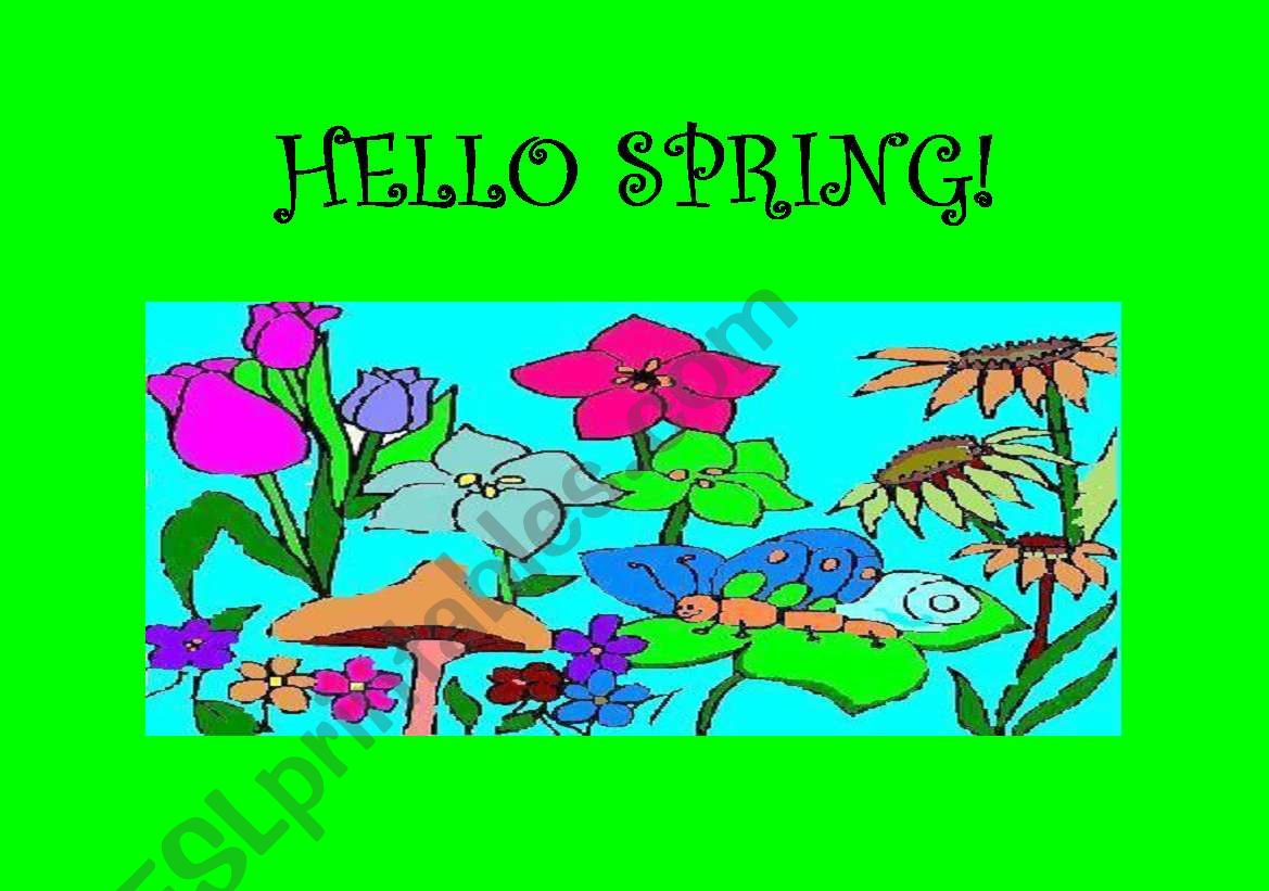 SPRING FLASHCARDS worksheet