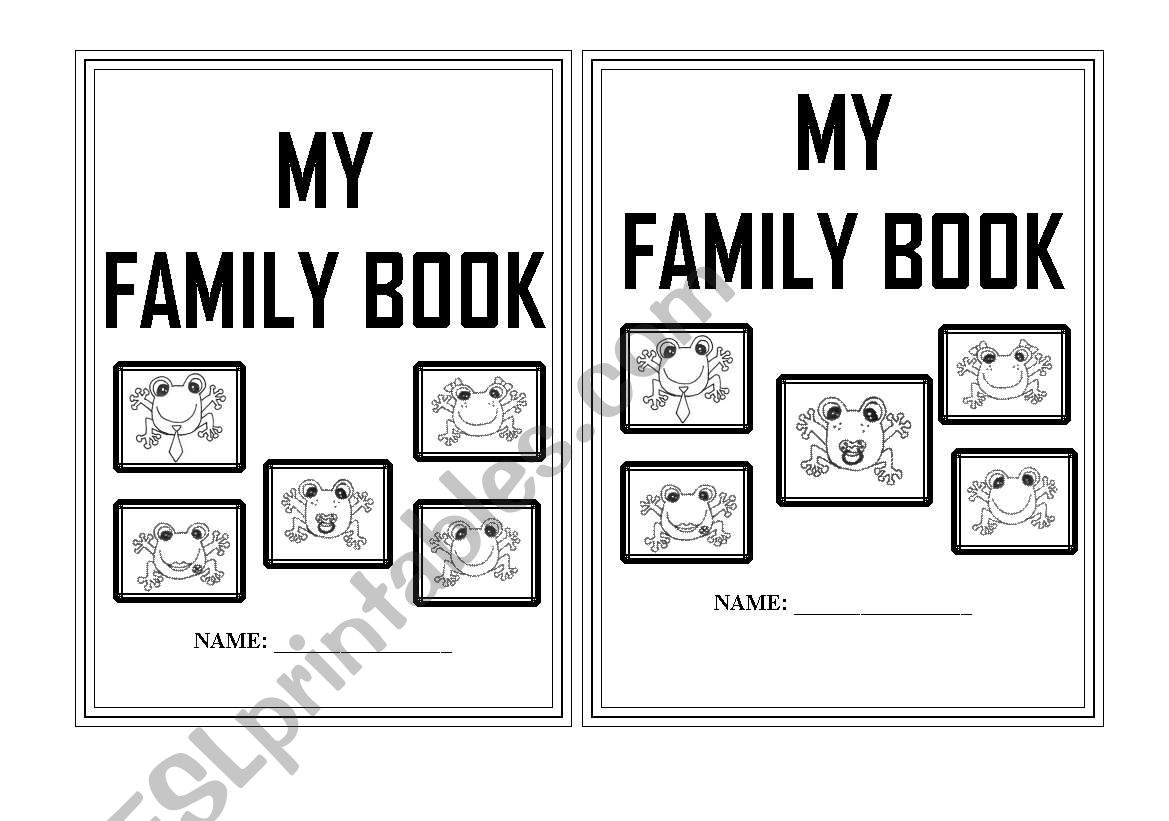 Family.My family book.Great booklet