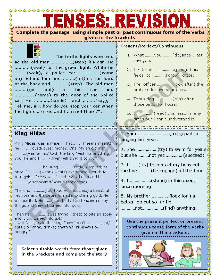 TENSES worksheet