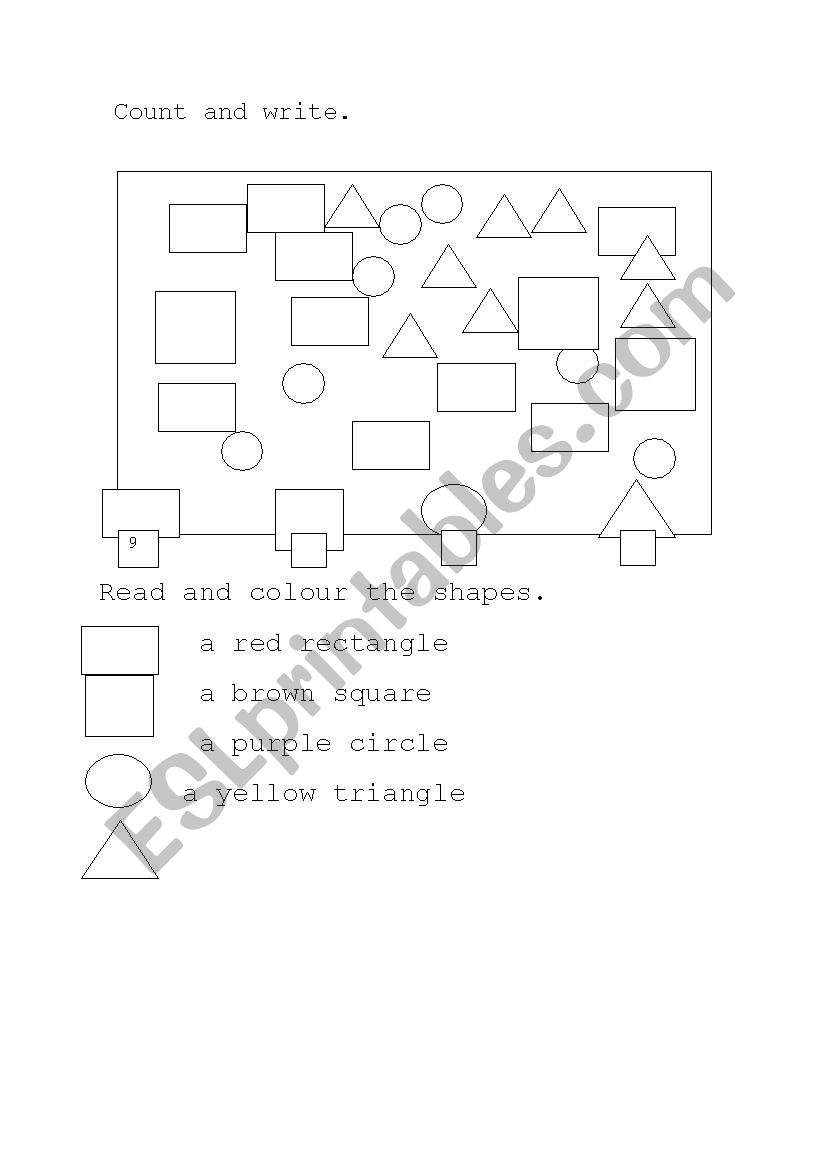 shapes worksheet