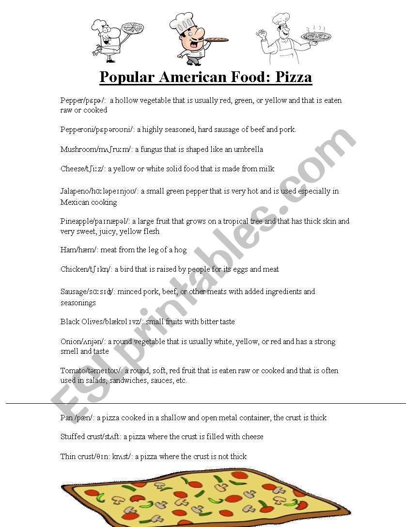 Popular American Food Series: Pizza