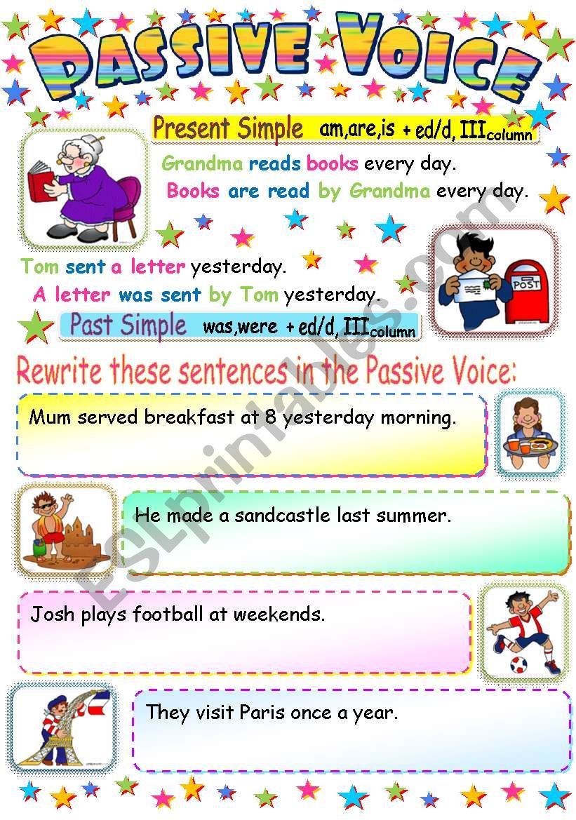 PASSIVE VOICE (PRESENT AND PAST SIMPLE