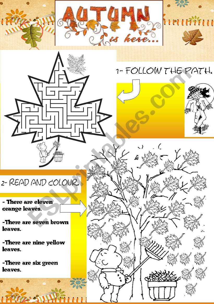 Autumn worksheet