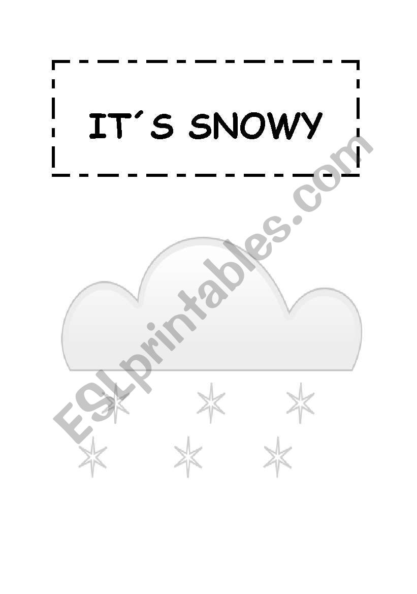 Weather flashcards. worksheet