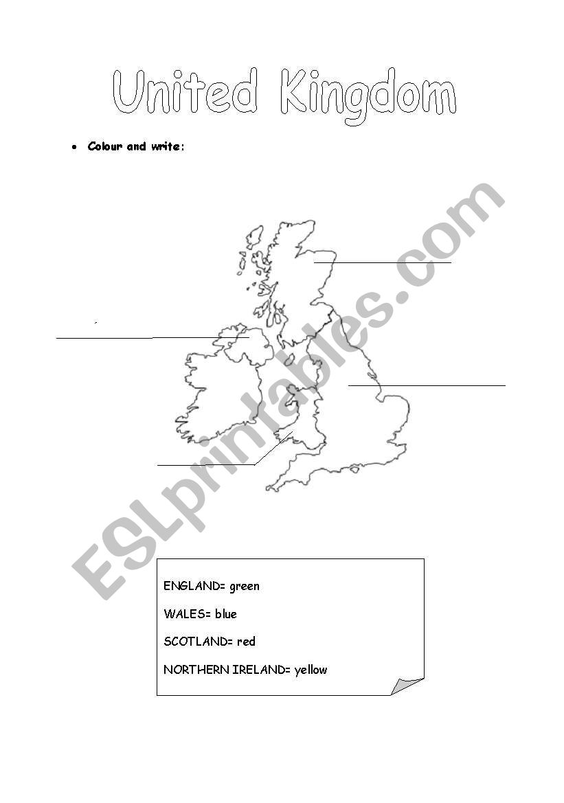 UK MAP worksheet