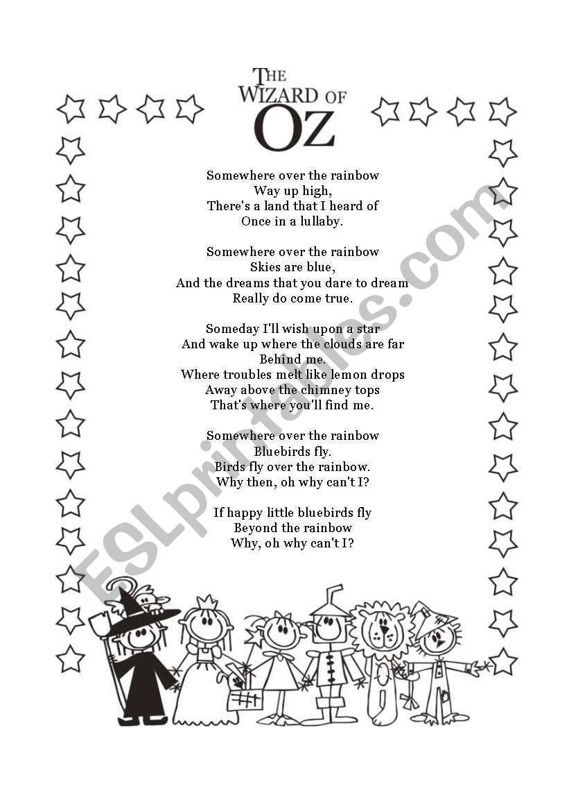 THE WIZARD OF OZ - 1/4 worksheet