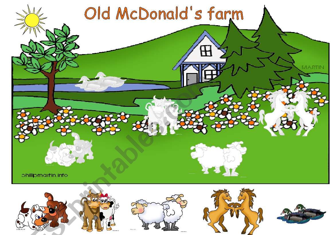 Old McDonald had a farm worksheet