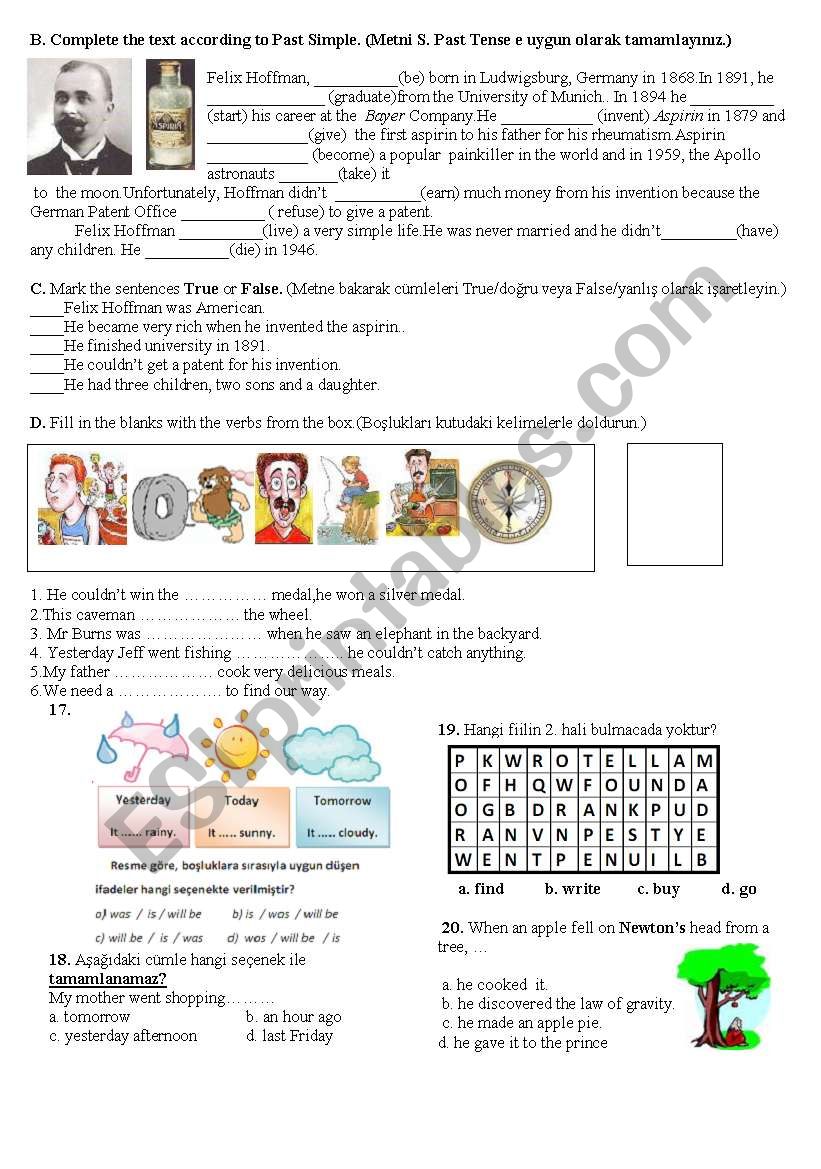 7th grade 2nd term 1st exam(part 2 of 2)