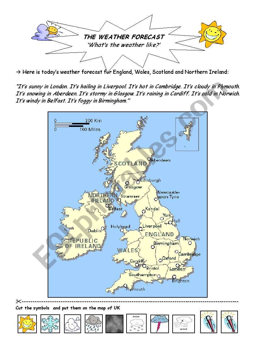whats the weather like? worksheet