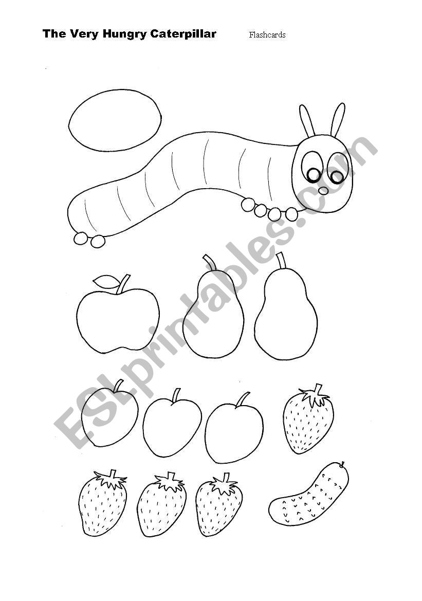 The Very Hungry Caterpillar worksheet