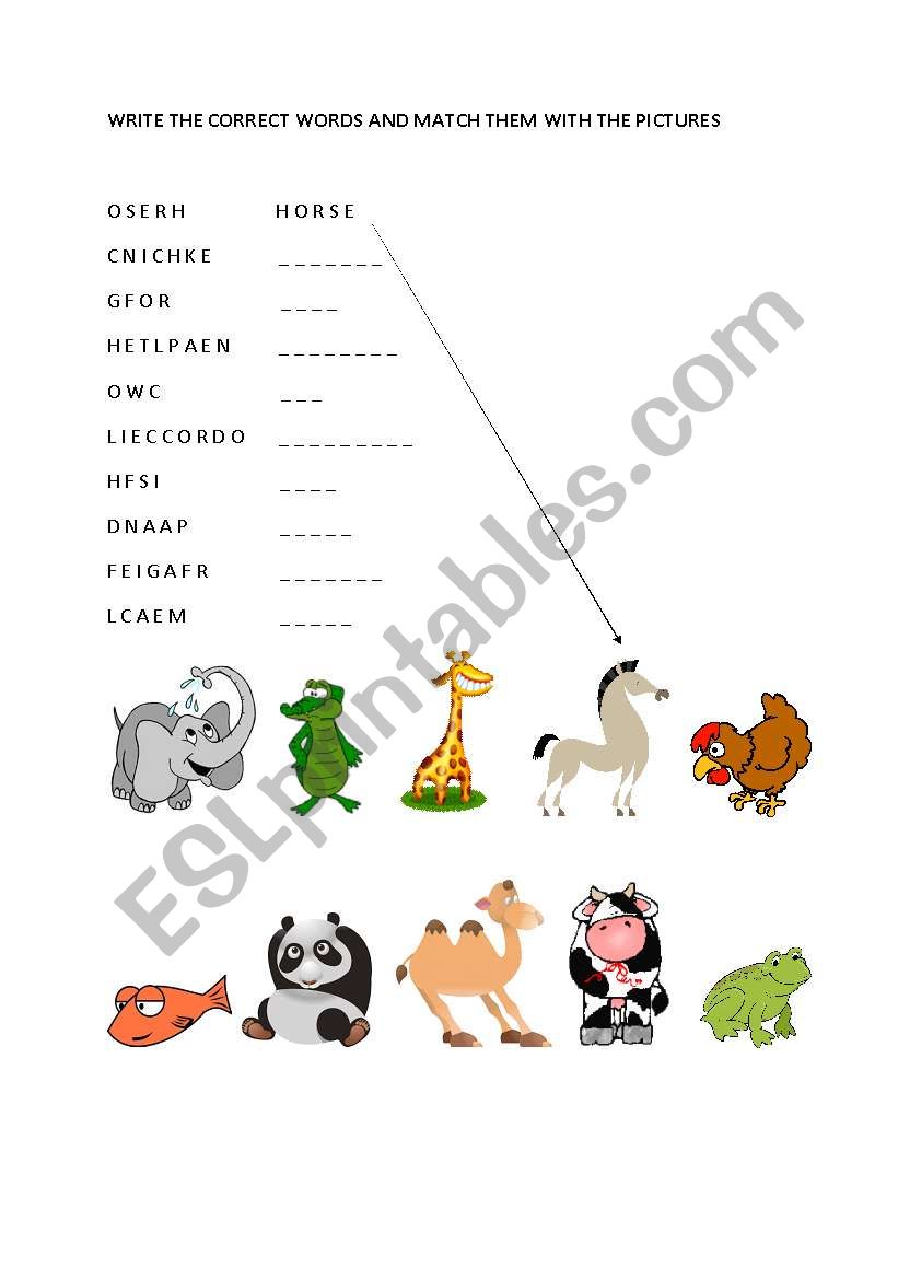 There are two activities related to animals in it.