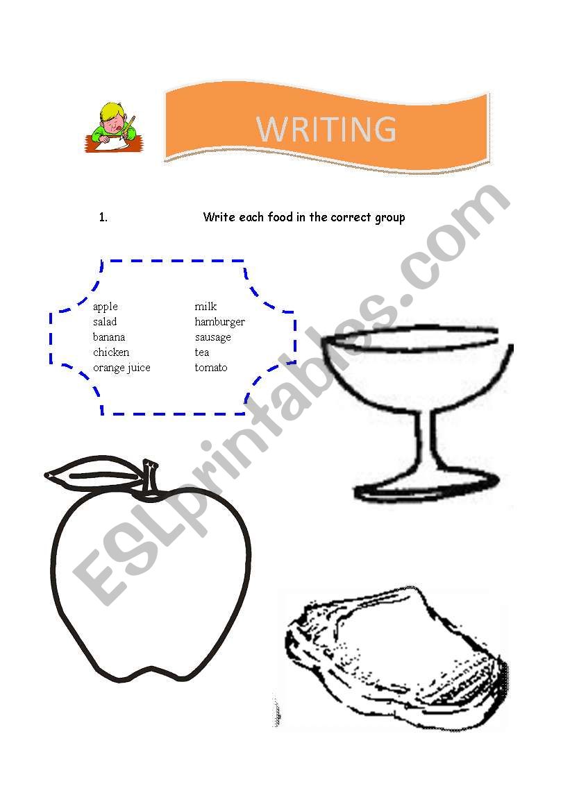 Food worksheet