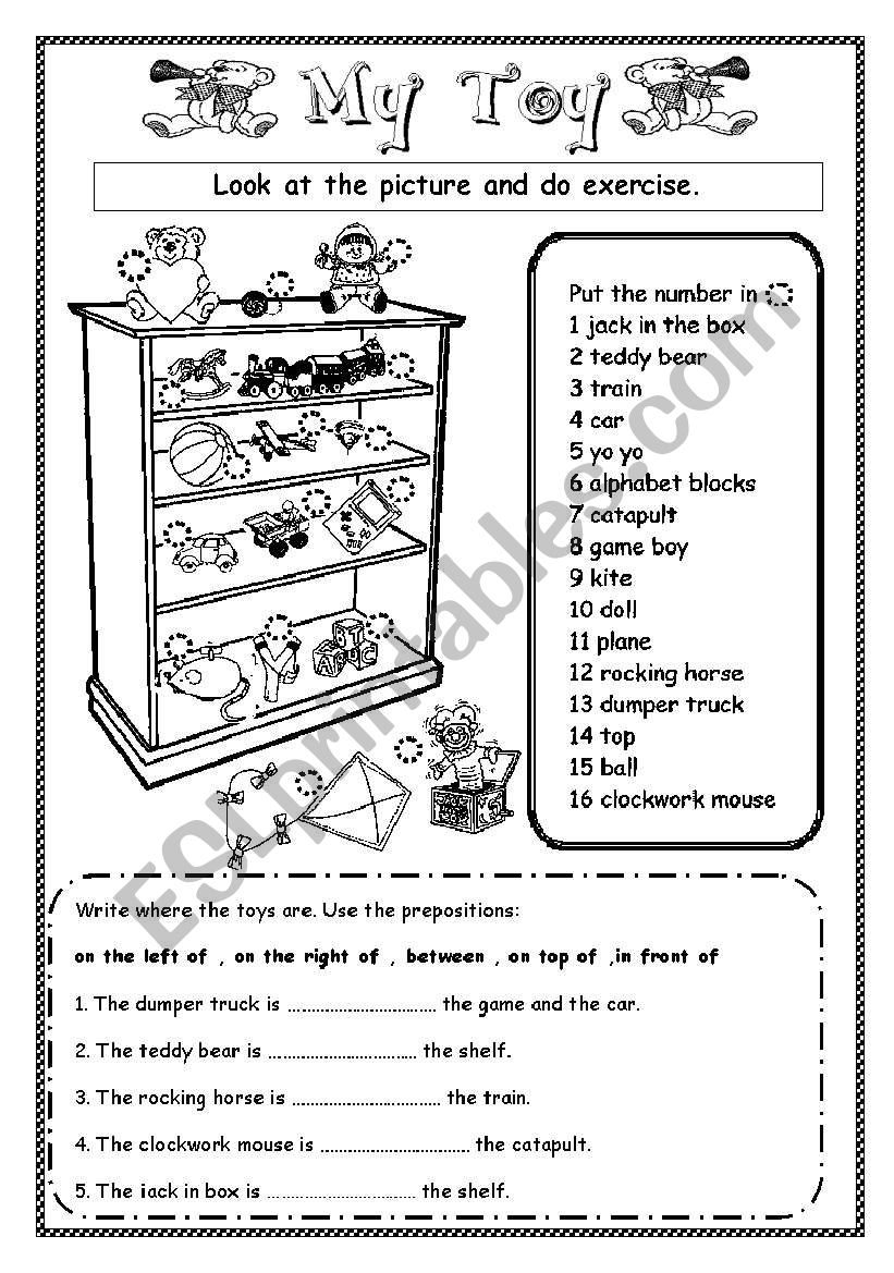 My Toy worksheet