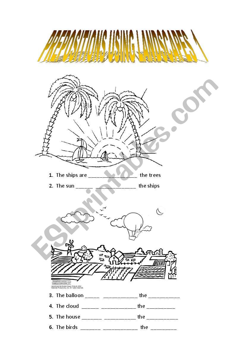 PREPOSITIONS DESCRIBING LANDSCAPES