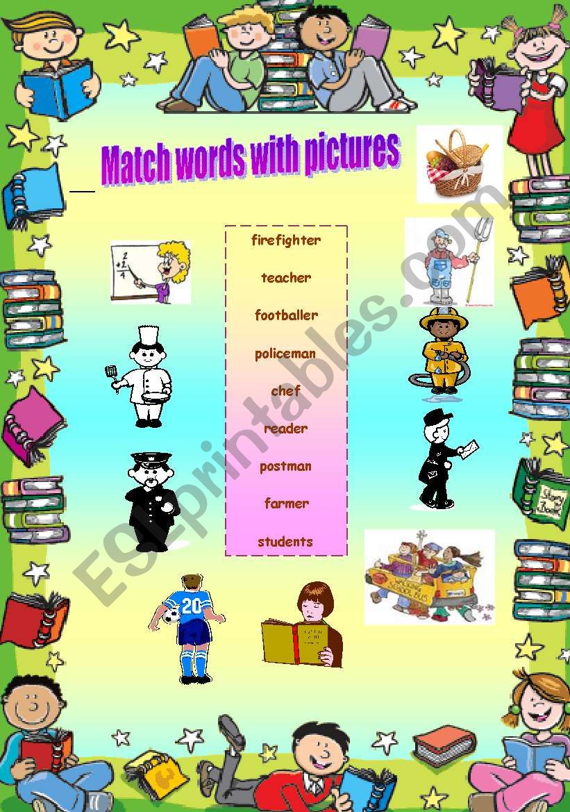 matching words  with pictures 