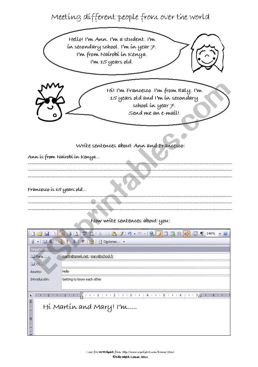 Meeting different people (2) worksheet