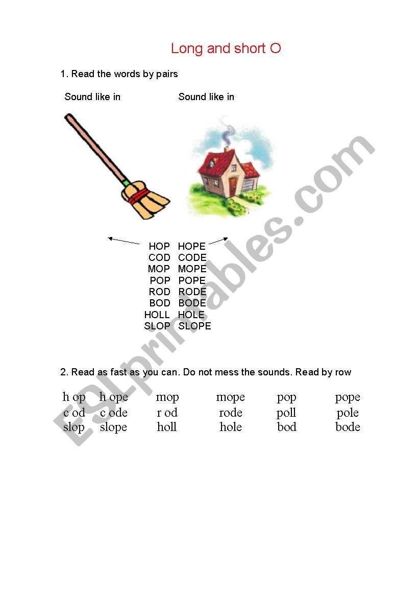 Long Vowel with Final e Part 3 (O)