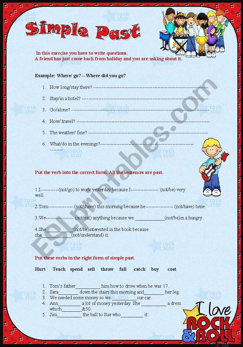 Simple Past  worksheet