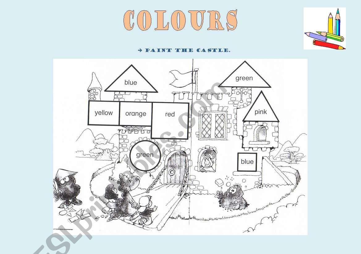 Colours worksheet