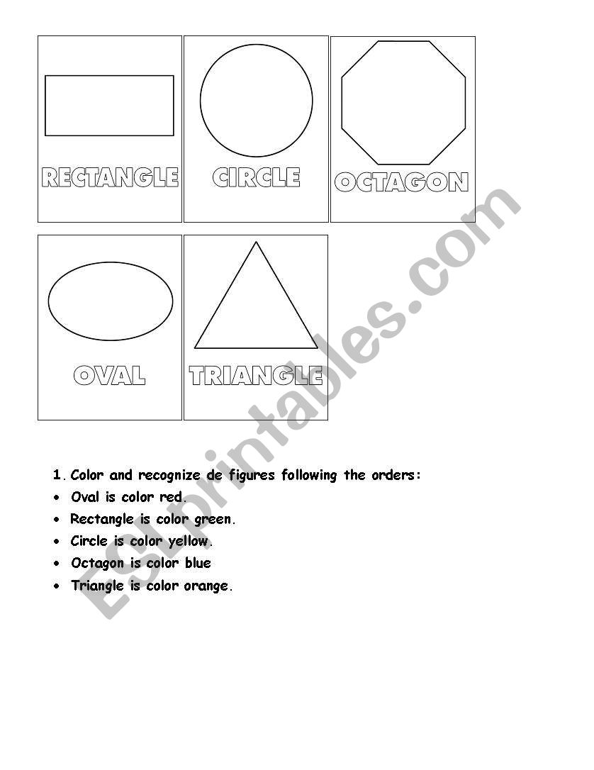 shapes and colors worksheet