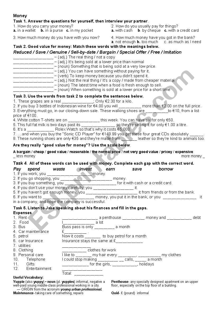 Mobile Phones worksheet