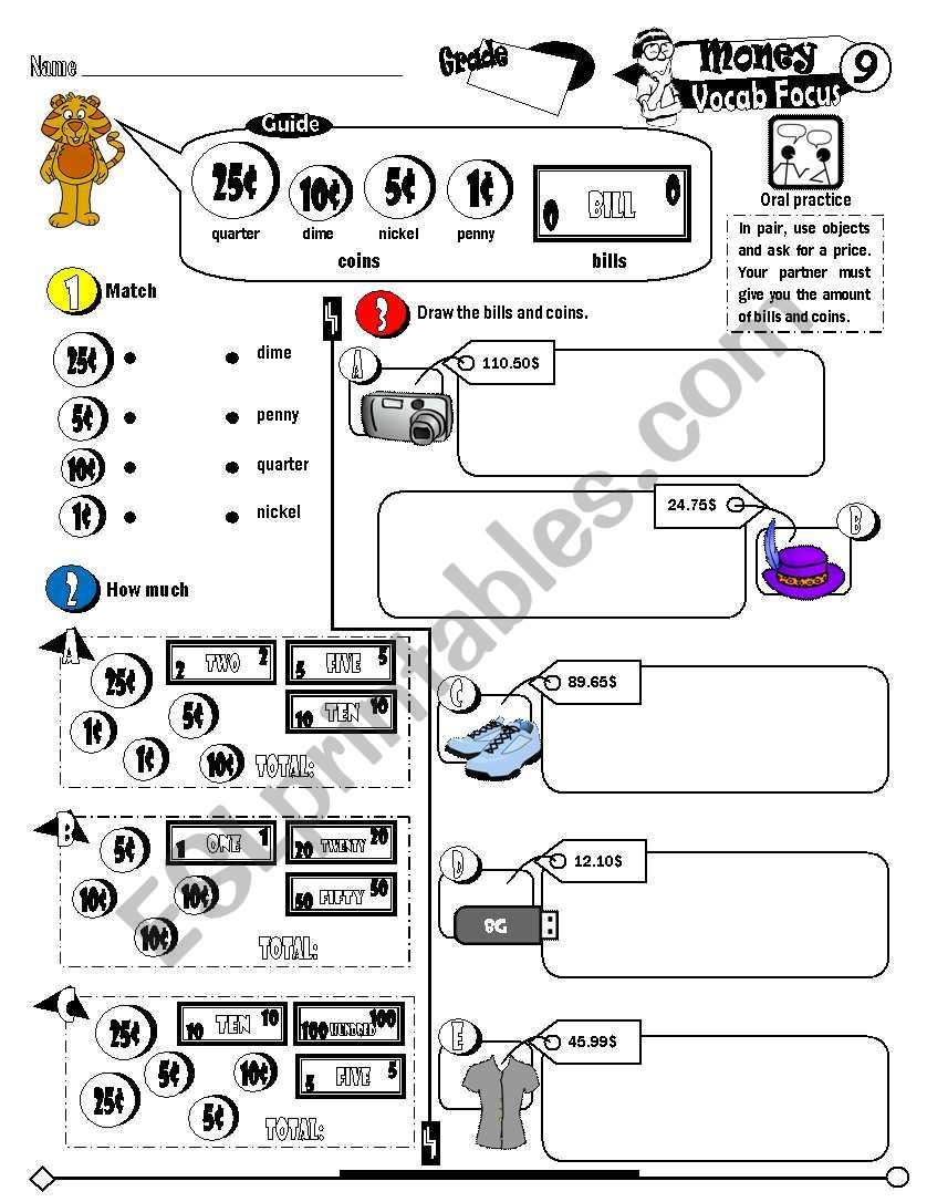 Vocab Focus Series_09 Money (Fully Editable + Key)