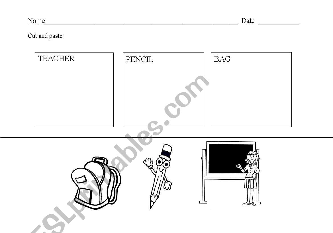 the school worksheet