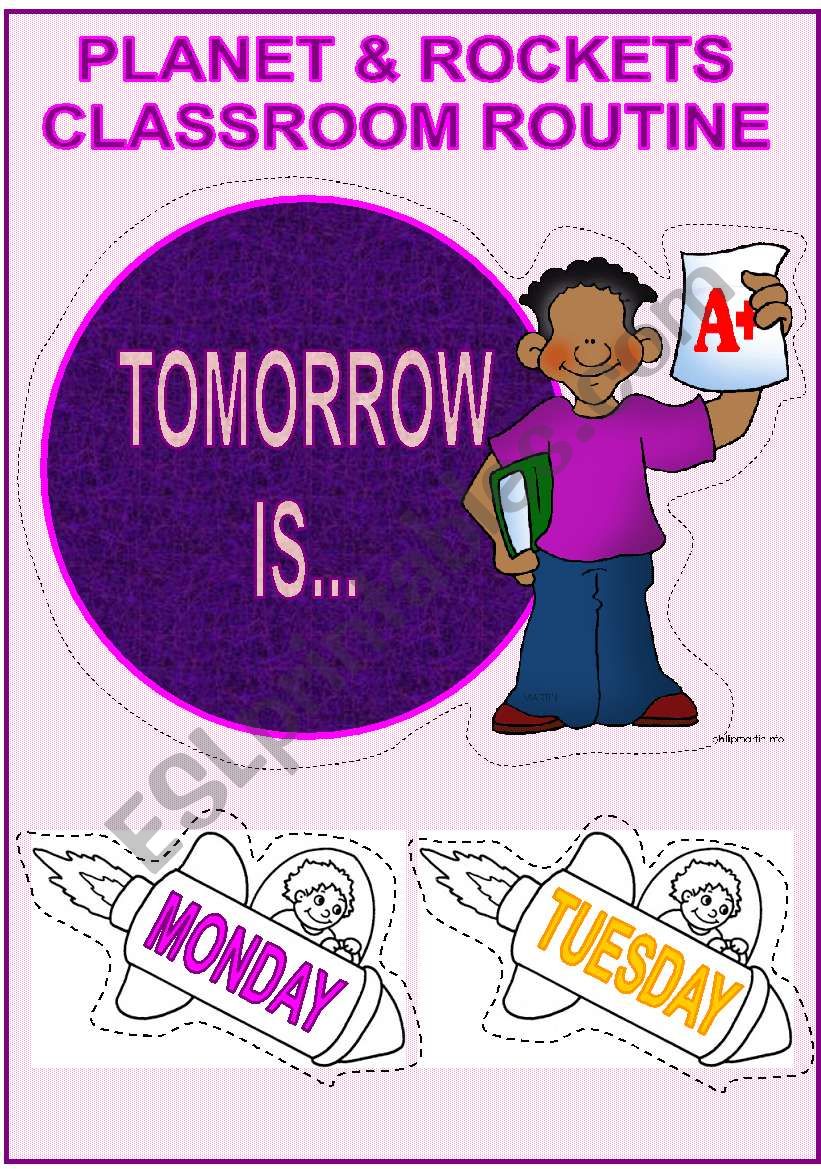 DAILY CLASSROOM ROUTINE- Tomorrow is...