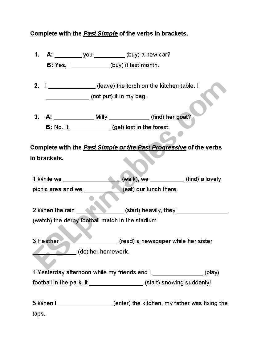 mixed tense exercises worksheet