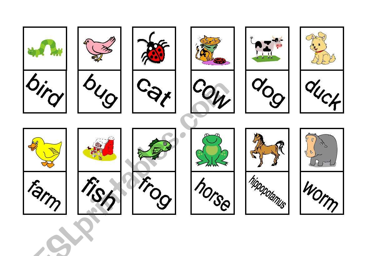 Animals; Dimnoe worksheet