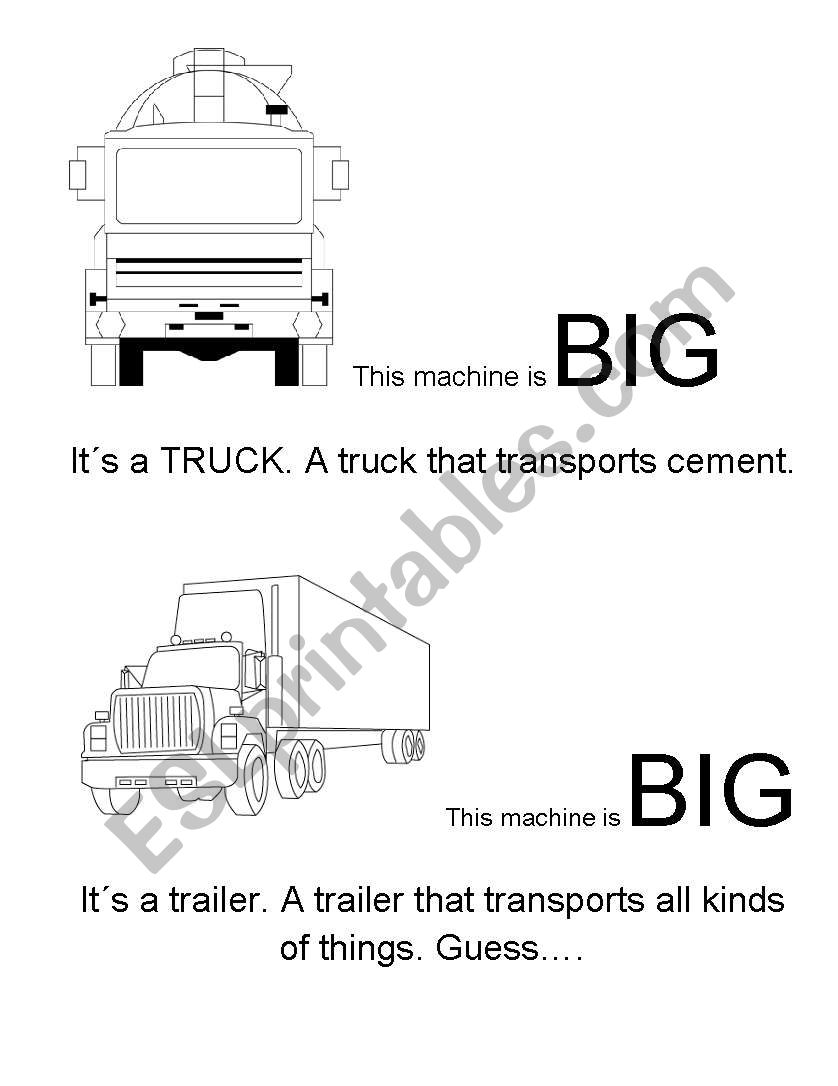 Big Machines worksheet