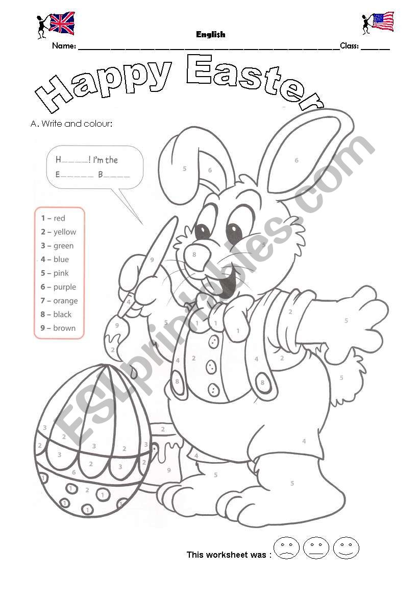 Easter Bunny worksheet