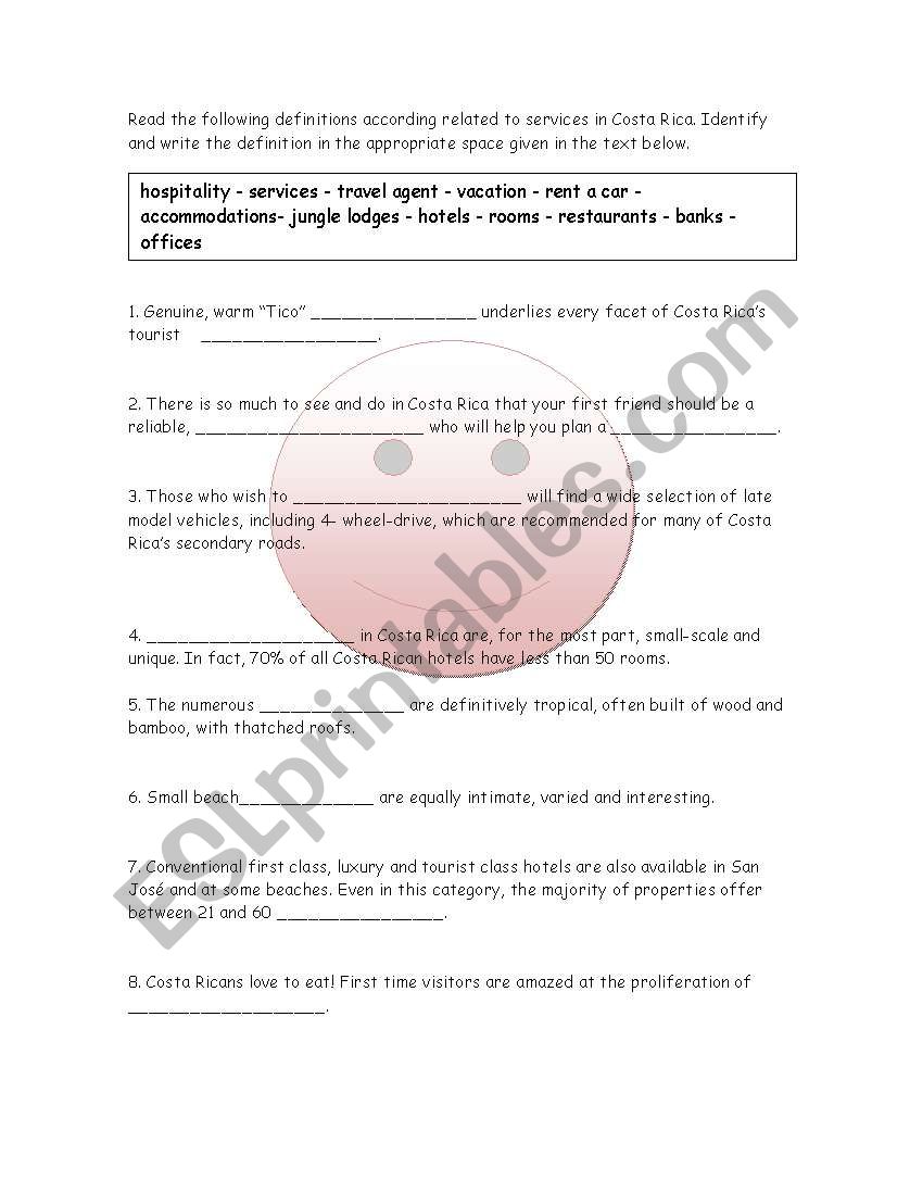 Public Services  worksheet