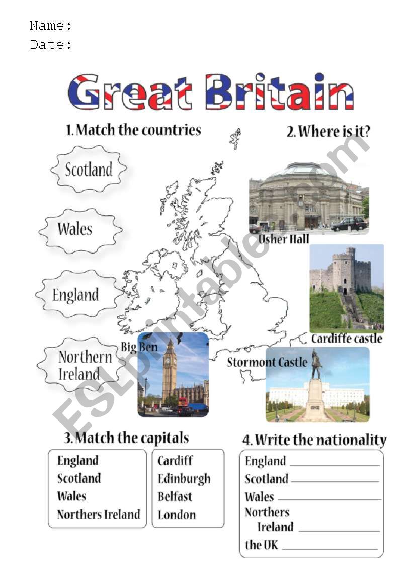 The UK worksheet