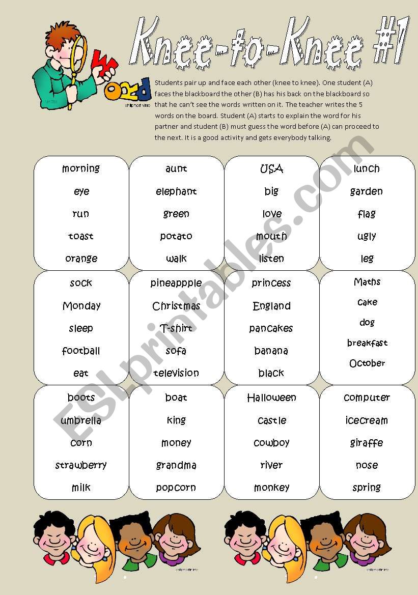 Knee-to-Knee #1 -for busy teachers