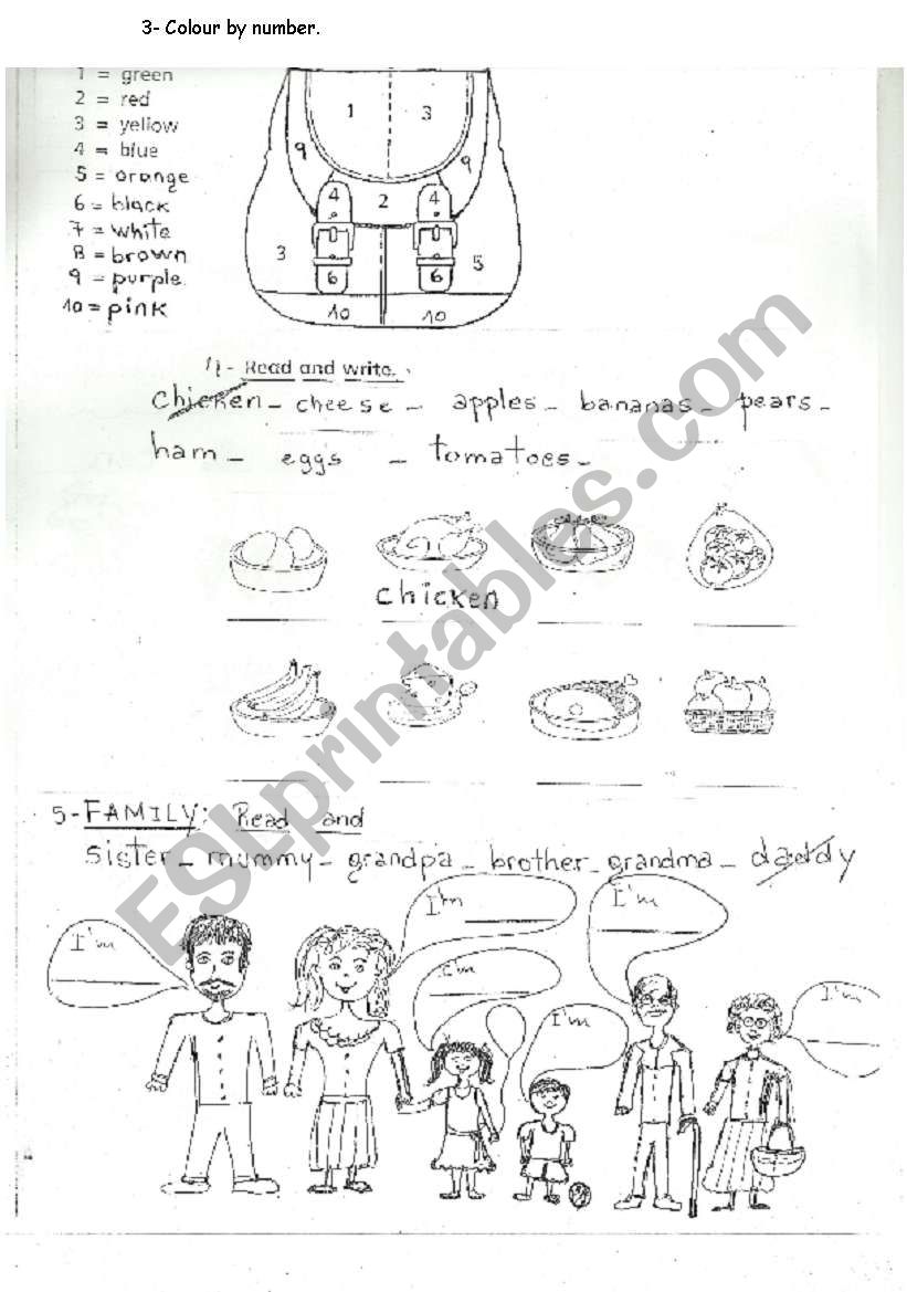 written test part 2 worksheet