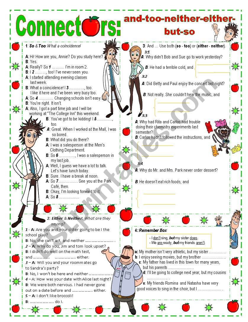 Connectors - Key included worksheet