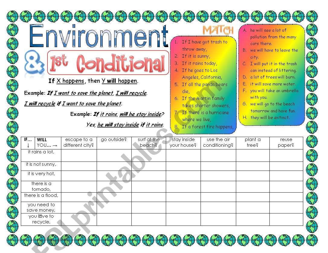 Environment WS - 1st Conditional Matching & Battleship Game - ESL