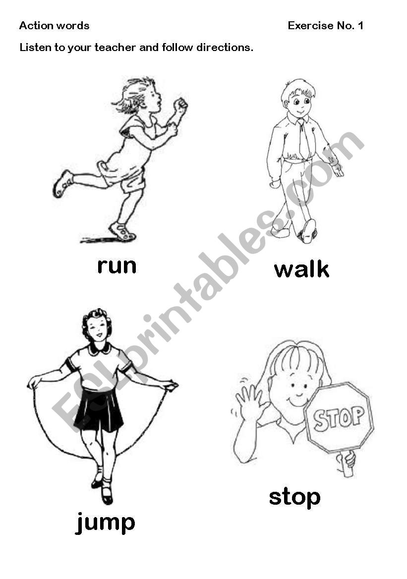 english-worksheets-action-words