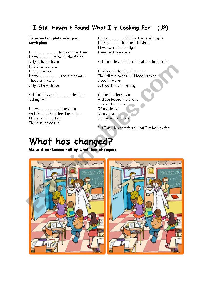 Present perfect activities worksheet