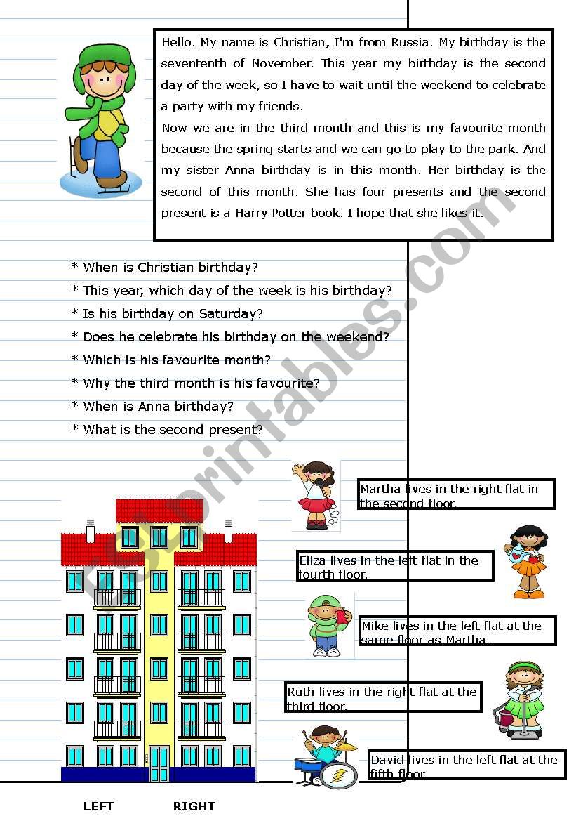 ordinals part 2 worksheet