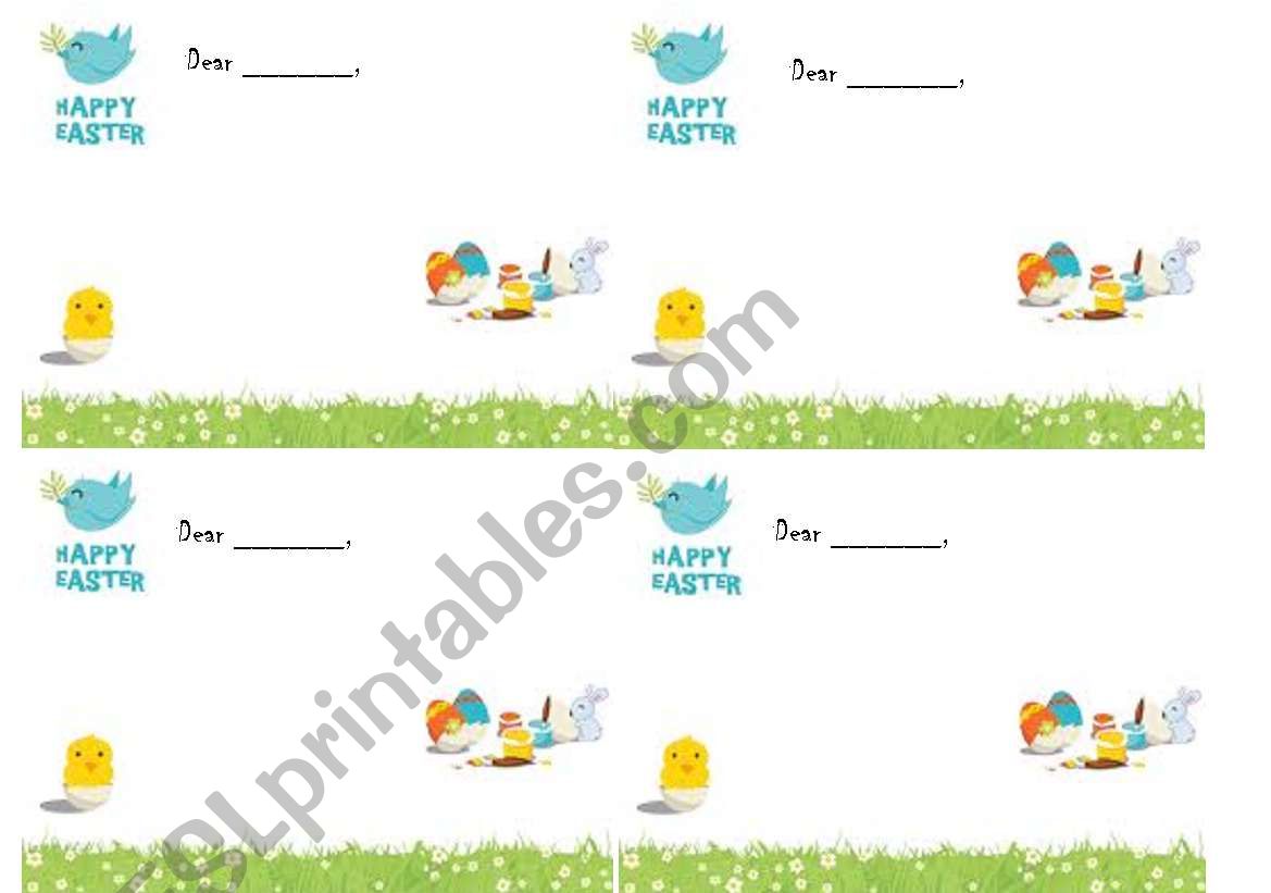 easter  worksheet