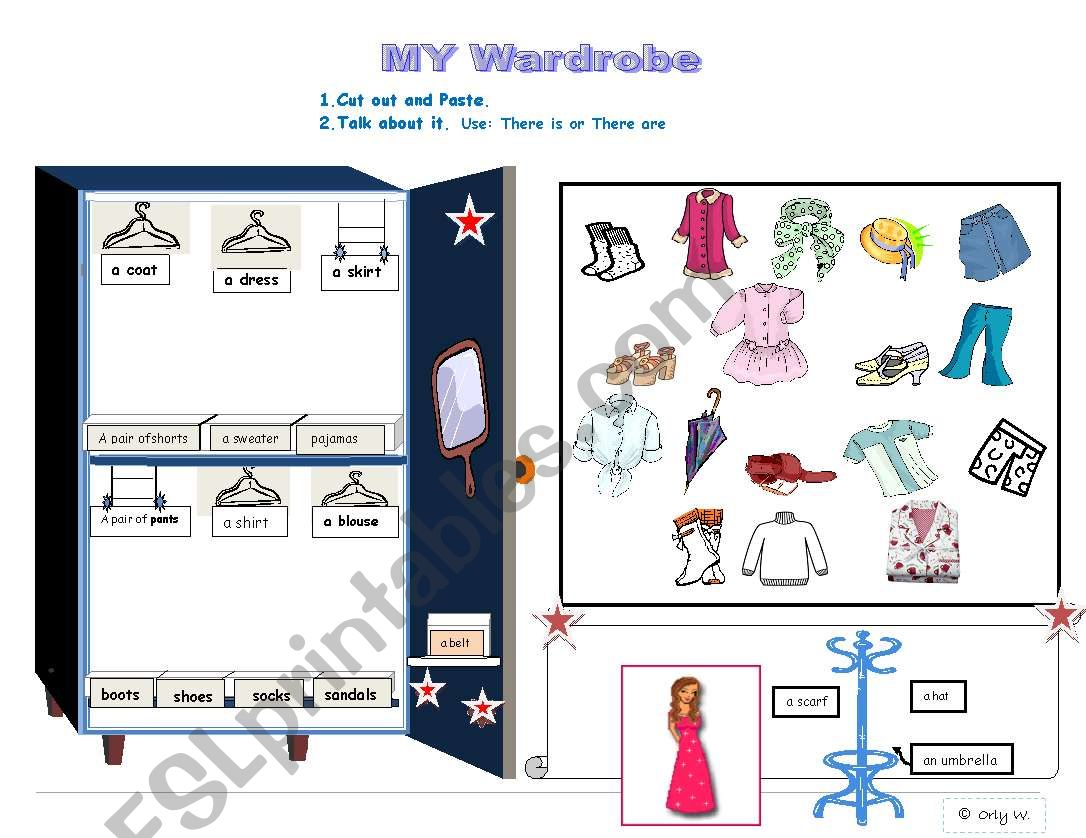 My Wardrobe worksheet
