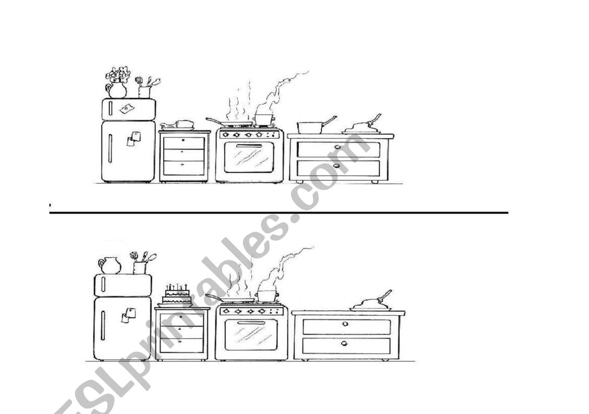 FIND THE DIFFERENCES worksheet