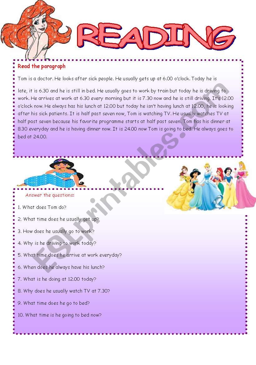 present simple worksheet