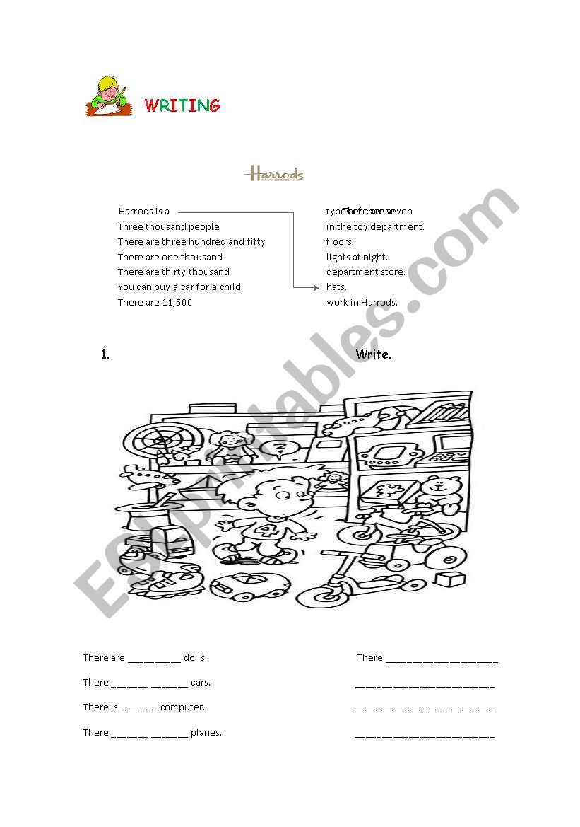 shops- reading Harrods2!Part2 worksheet